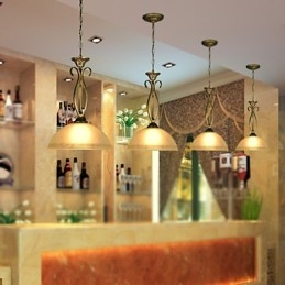 Nordlig Landlig Bordlampe Er Moderne Og Kontrakterte Ideer Med Ett Hode, Droplight I Glass