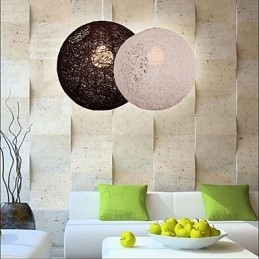 Kreativ Amerikansk Landlig Kreativ Cany Kunst Farge Dråpelys Og Sfærisk Form Lampelys