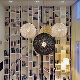 Kreativ Amerikansk Landlig Kreativ Cany Kunst Farge Dråpelys Og Sfærisk Form Lampelys