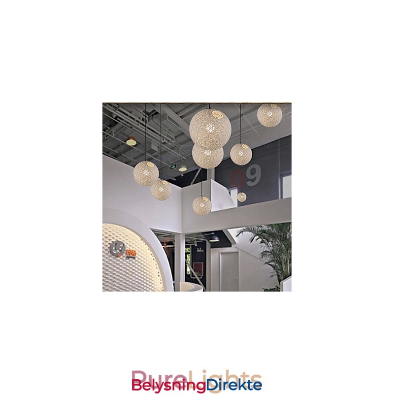 Kreativ Amerikansk Landlig Kreativ Cany Kunst Farge Dråpelys Og Sfærisk Form Lampelys