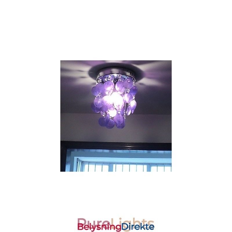 Moderne, Moderne Pendellampe I Ministil I Krom