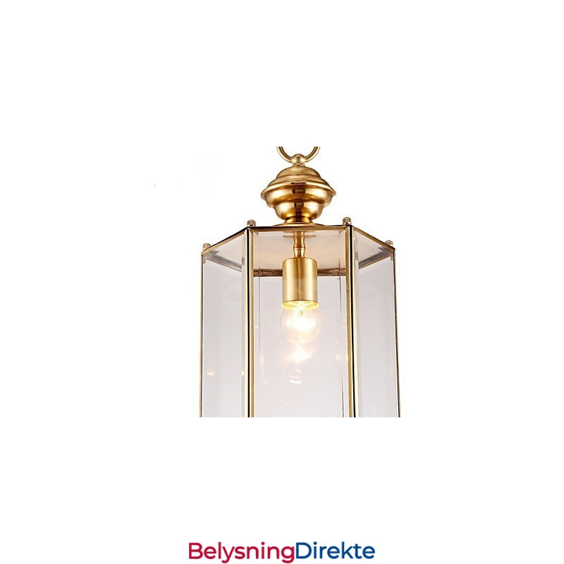 Amerikansk Landlig Liten Anheng I Kobber, Enkelt Glass