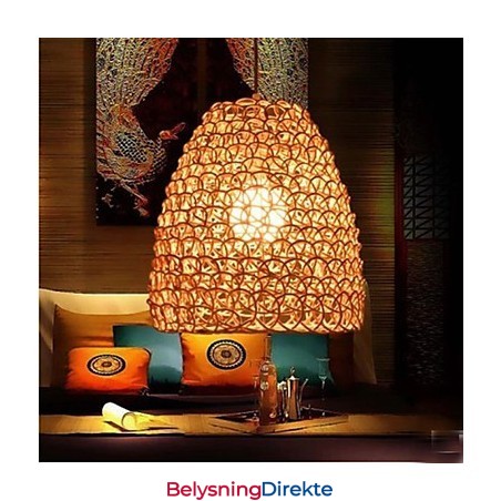 Retro Rund Rotting Hagelampeskjerm