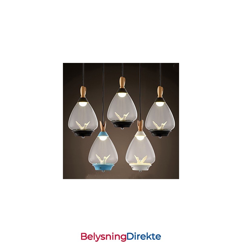 Anheng I Glass Med Ett Enkelt Hode, Liten Fugl