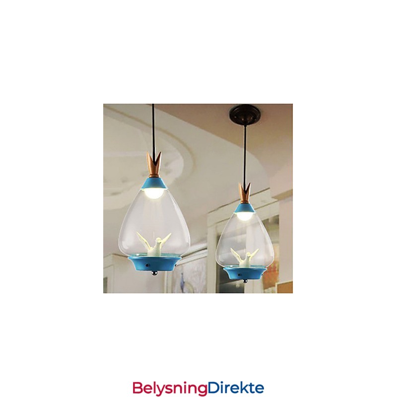 Anheng I Glass Med Ett Enkelt Hode, Liten Fugl