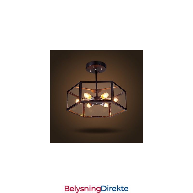 Lysekrone I Glass Moderne Minimalistisk Middelhavs-Kafé Nordiske Lamper Lysekrone