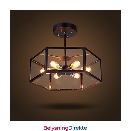 Lysekrone I Glass Moderne Minimalistisk Middelhavs-Kafé Nordiske Lamper Lysekrone