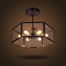 Lysekrone I Glass Moderne Minimalistisk Middelhavs-Kafé Nordiske Lamper Lysekrone