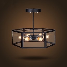 Lysekrone I Glass Moderne Minimalistisk Middelhavs-Kafé Nordiske Lamper Lysekrone