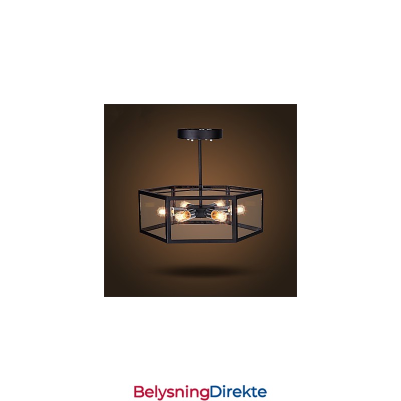 Lysekrone I Glass Moderne Minimalistisk Middelhavs-Kafé Nordiske Lamper Lysekrone