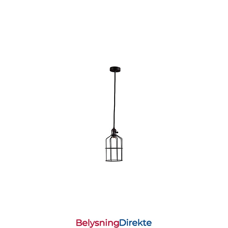 Retro Mini-Stil Maleri Metall Pendellampe Garasje