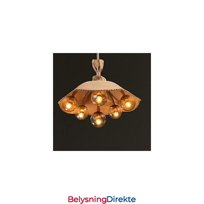 Landlig Maling Metall Lysekrone Anhengslampe Soverom