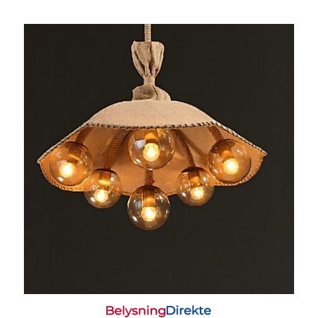 Landlig Maling Metall Lysekrone Anhengslampe Soverom