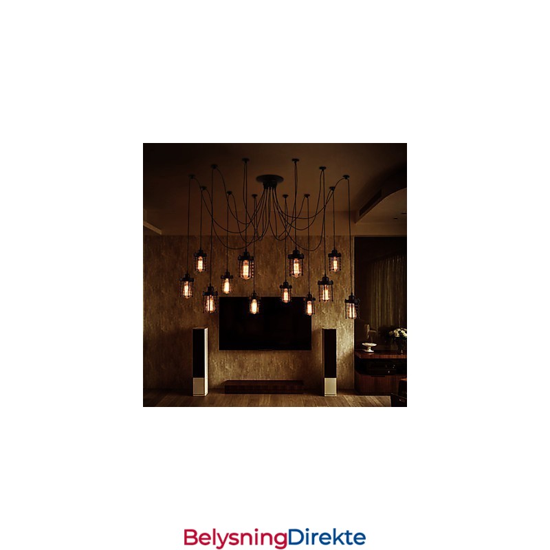 Amerikansk Landlig Retro 12-Hodet Skjønnhetsblomst Anheng