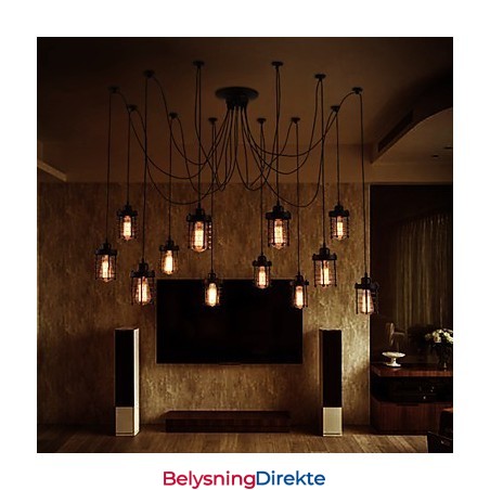 Amerikansk Landlig Retro 12-Hodet Skjønnhetsblomst Anheng