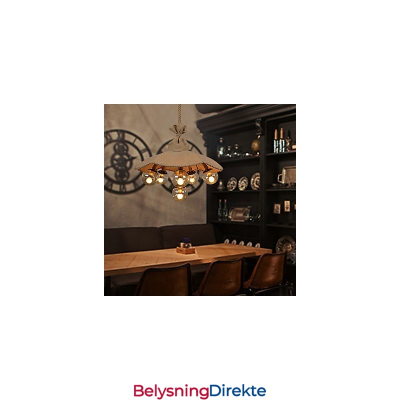 Landlig Maling Metall Lysekrone Anhengslampe Soverom