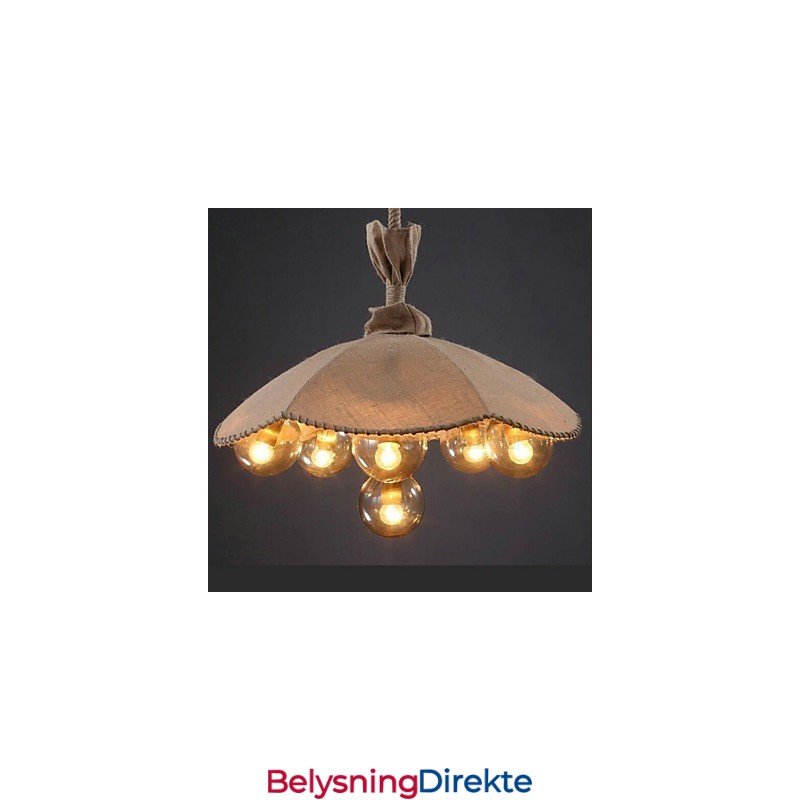 Landlig Maling Metall Lysekrone Anhengslampe Soverom