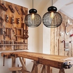 Retro Designer Metall Pendellampe