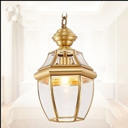 Amerikansk Landlig Liten Anheng I Kobber, Enkelt Glass C