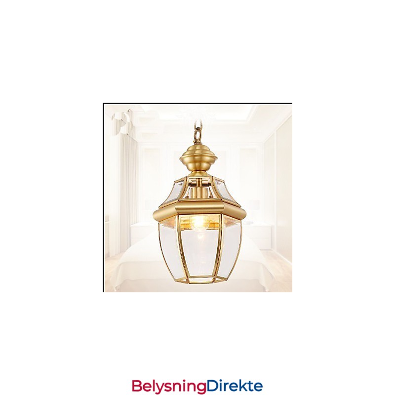 Amerikansk Landlig Liten Anheng I Kobber, Enkelt Glass C