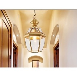 Amerikansk Landlig Liten Anheng I Kobber, Enkelt Glass C