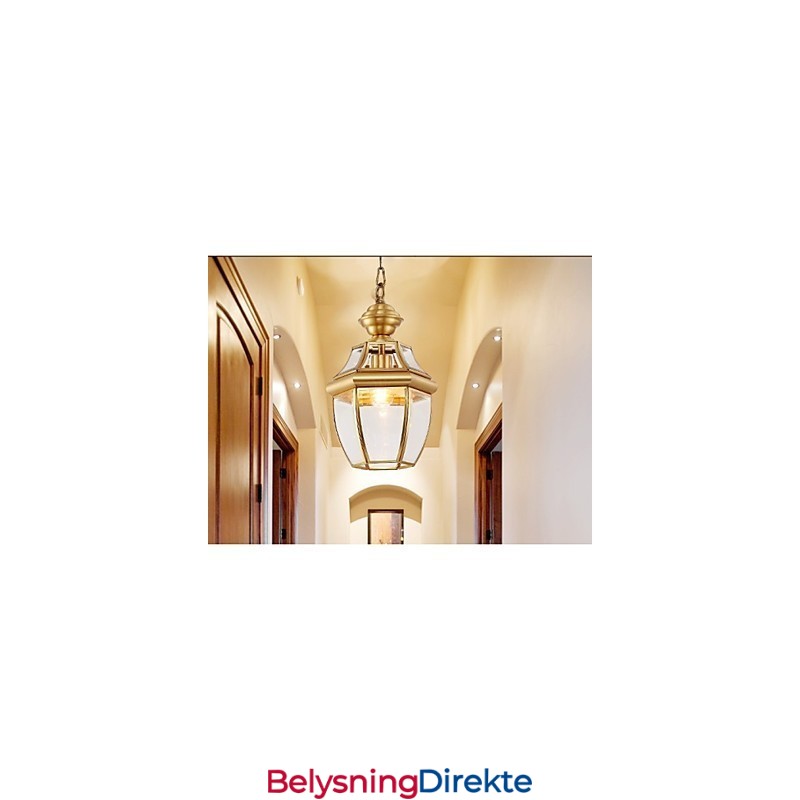 Amerikansk Landlig Liten Anheng I Kobber, Enkelt Glass C