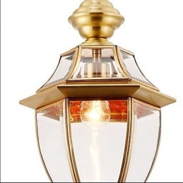 Amerikansk Landlig Liten Anheng I Kobber, Enkelt Glass C