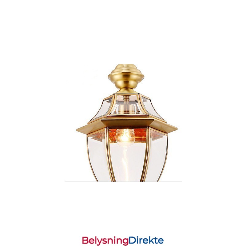 Amerikansk Landlig Liten Anheng I Kobber, Enkelt Glass C