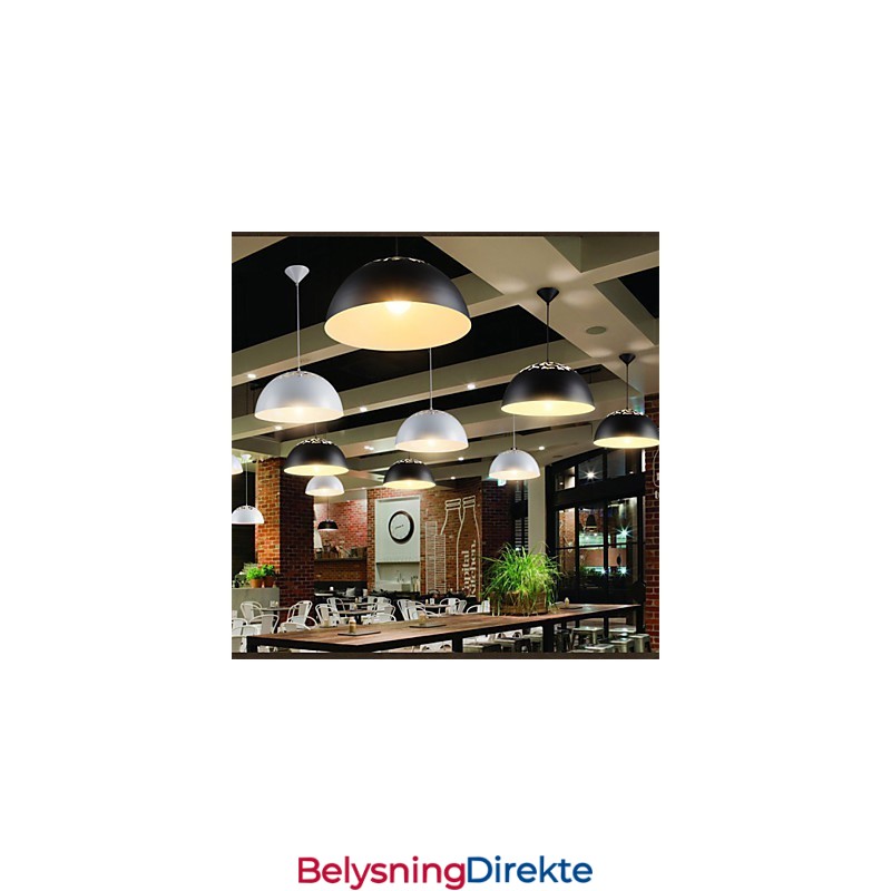 Minimalistisk Anhengslampe I Vintage-Stil Med 1 Lys Og Utskåret Skjerm