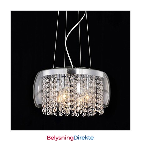 Moderne Og Moderne Trommekrystall Mini-Stil Maleri Pendellampe