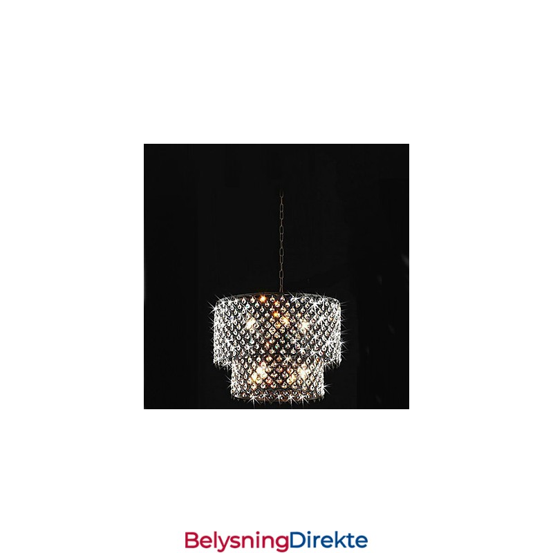 Moderne Og Moderne Trommekrystallmaleri Pendellampe