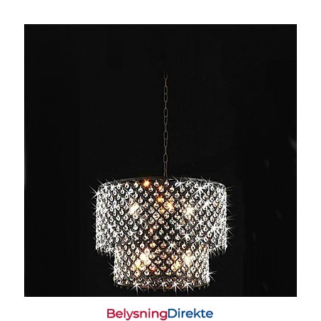 Moderne Og Moderne Trommekrystallmaleri Pendellampe