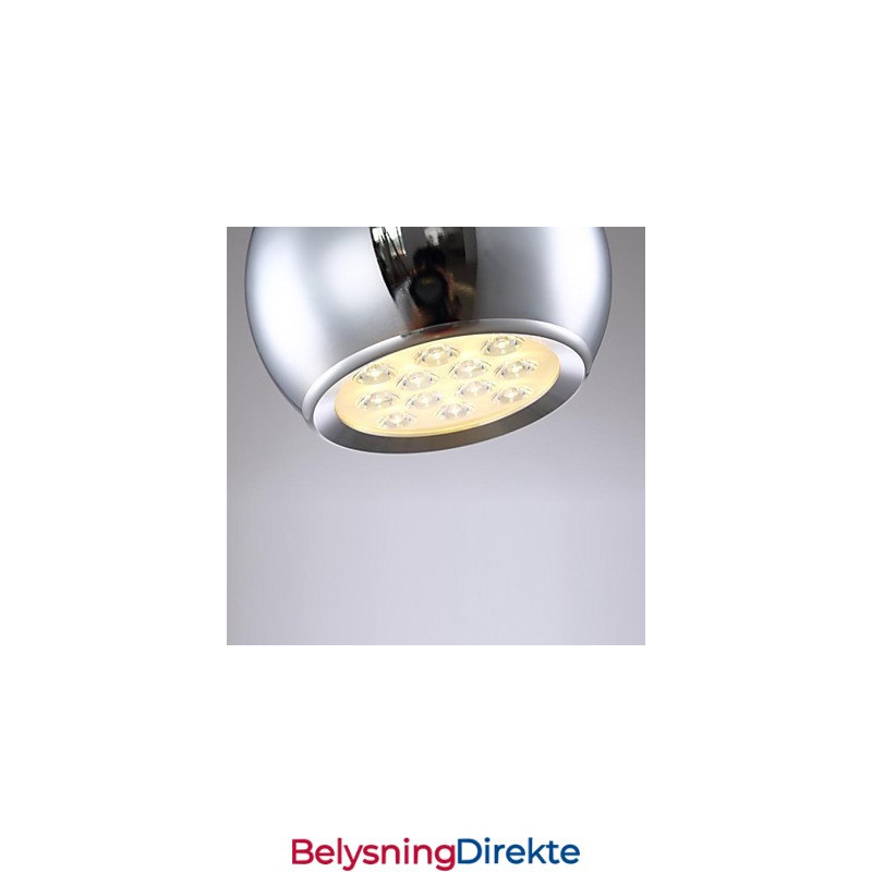 Moderne Og Moderne Globeformet Anhengslampe I Metall Med Elektroplettering