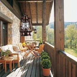 Landlig Lanterne I Bronsestil, Pendellampe I Ministil