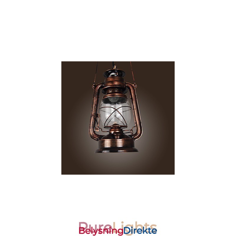 Landlig Lanterne I Bronsestil, Pendellampe I Ministil