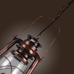 Landlig Lanterne I Bronsestil, Pendellampe I Ministil