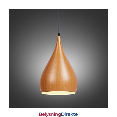 Retro Pendellampe I Trestruktur I Metall Kafépendellamper