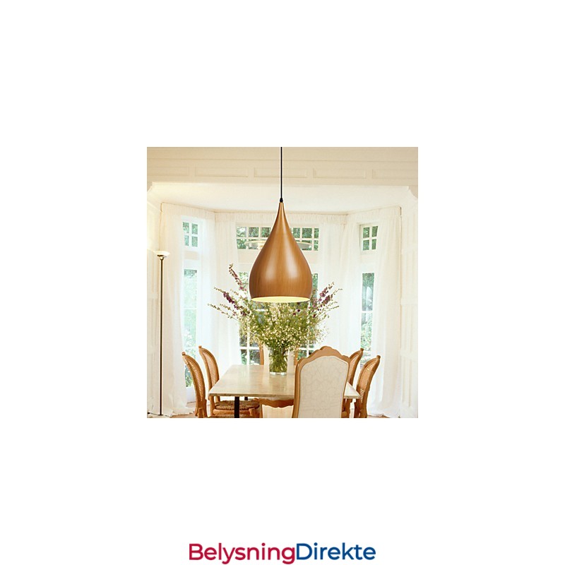 Retro Pendellampe I Trestruktur I Metall Kafépendellamper