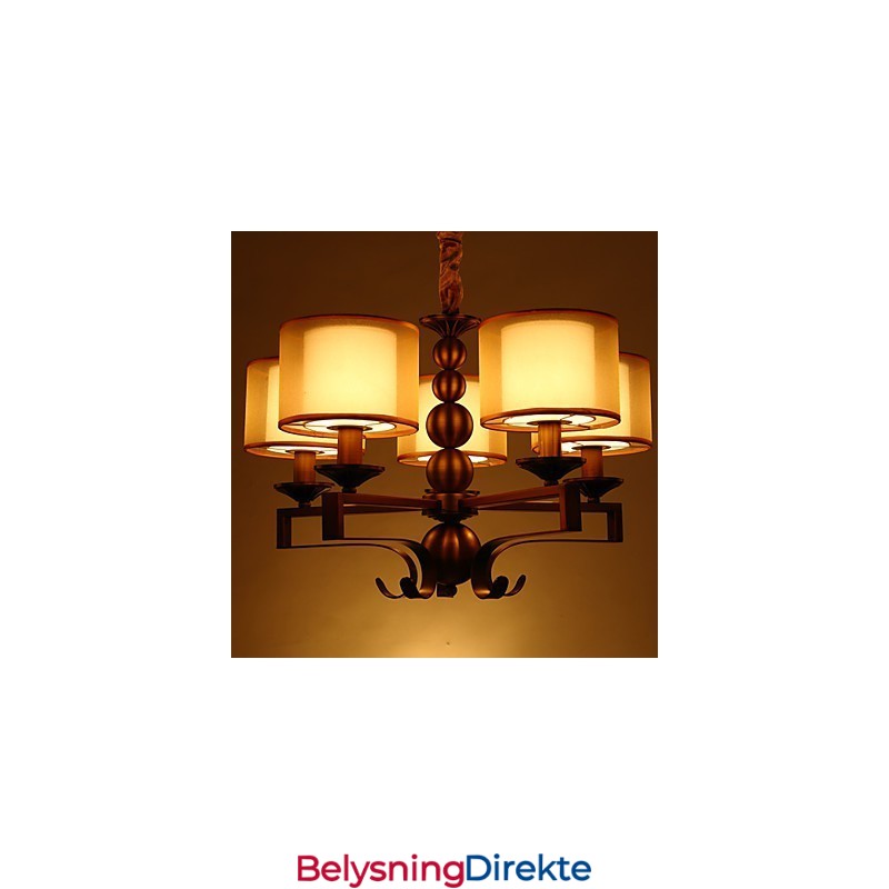 Rustikk Lysekrone I Metall I Ministil I Vintagestil I Hyttestil