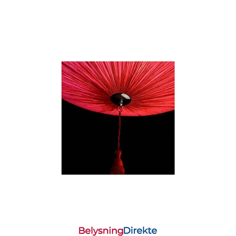 Lotusblad Moderne Marin Stoffkunst Dråpelys Av Røde Lanterner Lampelys