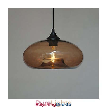 Moderne Karakteristisk 1-Lyss Pendellampe Med Gjennomsiktig Skjerm