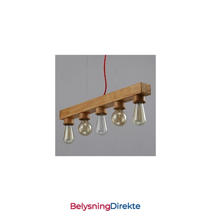 Moderne Samtids Tradisjonell Klassisk Mini-Stil Maleri Tre Bambus Pendellampe