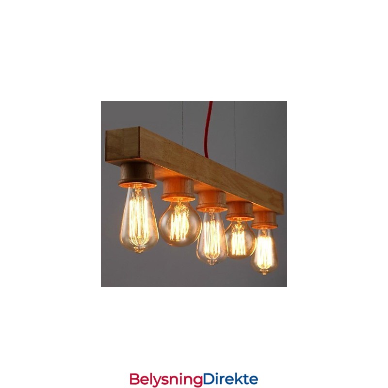 Moderne Samtids Tradisjonell Klassisk Mini-Stil Maleri Tre Bambus Pendellampe