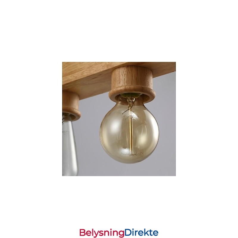 Moderne Samtids Tradisjonell Klassisk Mini-Stil Maleri Tre Bambus Pendellampe