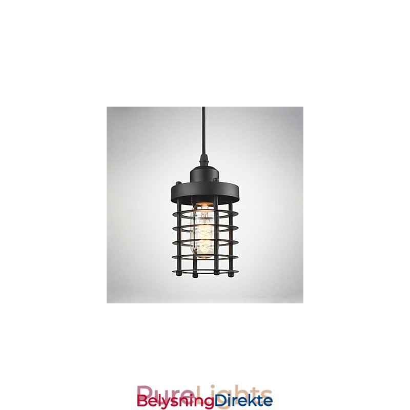 Retro Taklampe Industriell Jern Vintage Lysekrone Butikk Pendellampe