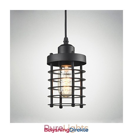 Retro Taklampe Industriell Jern Vintage Lysekrone Butikk Pendellampe