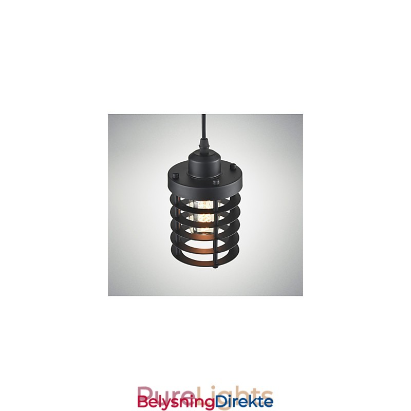 Retro Taklampe Industriell Jern Vintage Lysekrone Butikk Pendellampe