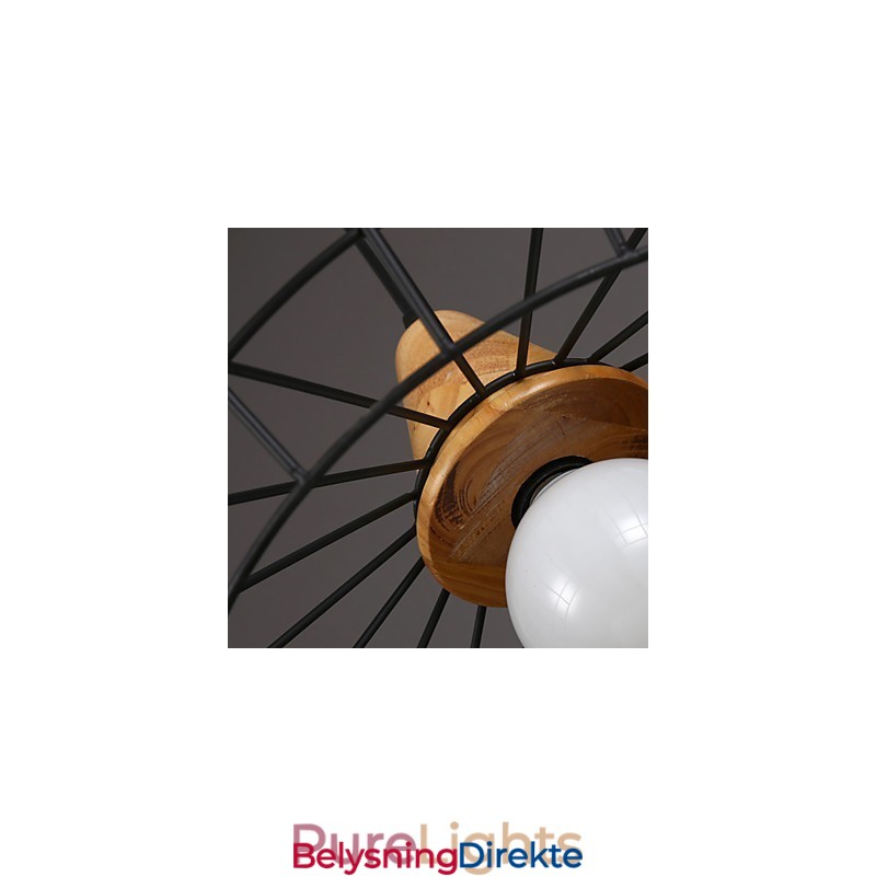 Nordisk Kreativ Smijernslysekrone Kafé Retro Nettingdråpelampe