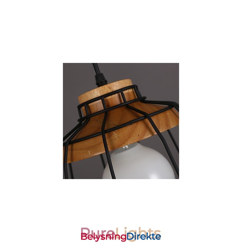 Nordisk Kreativ Smijernslysekrone Kafé Retro Nettingdråpelampe