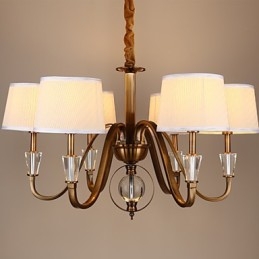 Rustikk Lodge Vintage Krystall Mini-Style Galvanisert Metalllysekrone